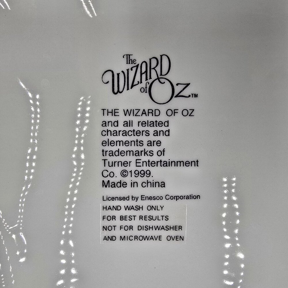 VTG Wizard of Oz Ruby Slippers Cookie Jar 15" Ceramic Enesco 1999 - Picture 9 of 14